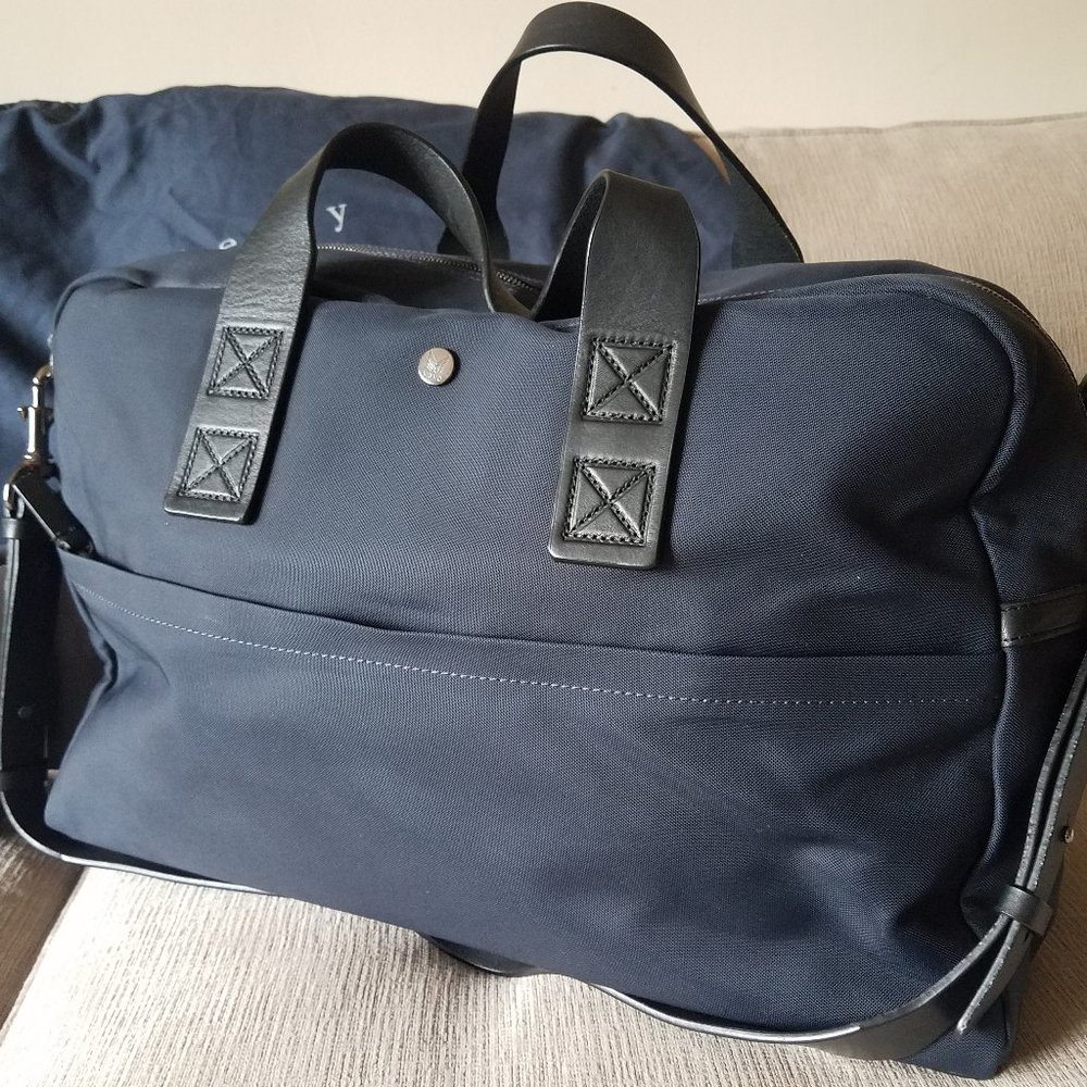 Theory X Mismo Weekender Bag Blue NWOT Retail $675 - Picture 5 of 9